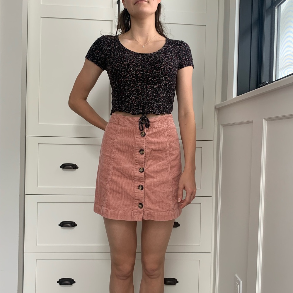 H&M Pink Denim Skirt